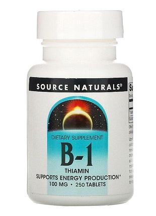 Вітамін в1 100мг, source naturals, 250 таблеток