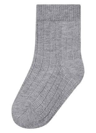 Шкарпетки бавовняні високі для хлопчика lupilu lycra® 479301 15,16,17,18 графітовий