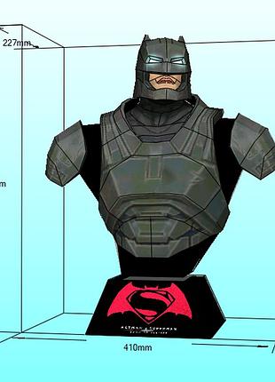 Бетмен персонаж герой batman character hero 3d фигура арт. 499.27.86 конструктор из картона паперкрафт