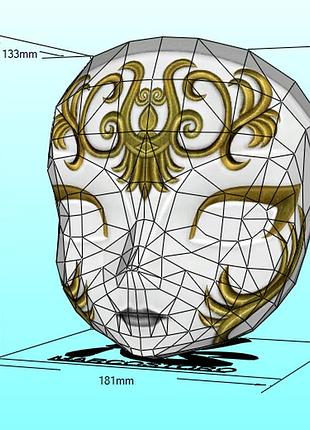 Шлем helmet венеция veneciana маска mask конструктор из картона papercraft паперкрафт игровой персонаж