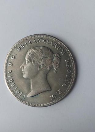 Монета victoria d.g.britainniarum regina.f.d.