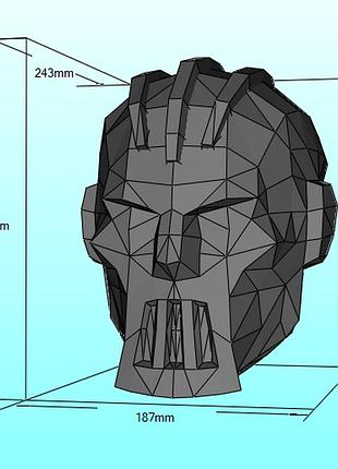 Шлем creator viktor helmet конструктор из картона papercraft паперкрафт игровой персонаж