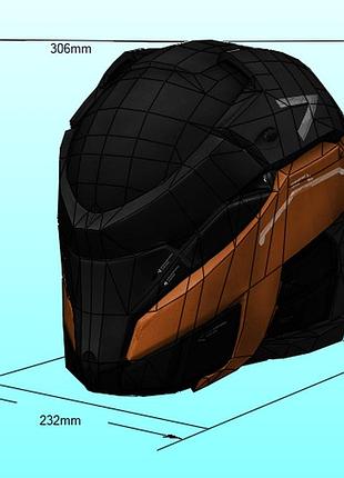 Шолом спис оріона orion’s spear helmet конструктор з картону паперкрафт papercraft ігровий персонаж пазл 3д фігура