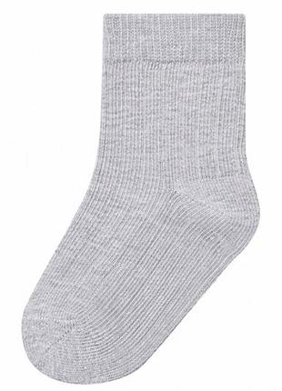 Носки хлопковые высокие для девочки lupilu lycra® bdo99375 15,16,17,18 серый