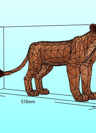 Paperkhan nala lion character hero 3d фігура арт. 230.9 нала лев персонаж герой конструктор з картону паперкрафт disney дисней