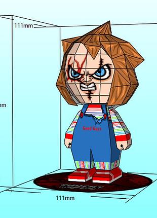 Сhucky character hero 3d фигура арт. 150.4.14 чакки персонаж герой конструктор disney дисней