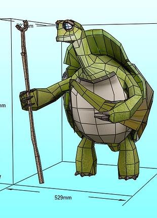 Paperkhan maitre oogway character hero 3d фігура арт. 700.45 майстер огвей персонаж герой конструктор паперкрафт disney дисней