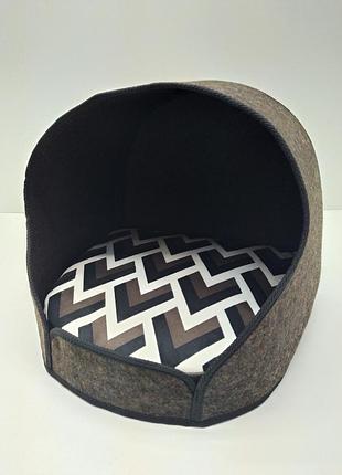 Будка для котов и собак олимп коричневый, №1 360х370х330