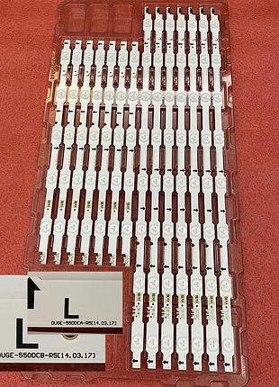 Led підсвітка tv lm41-00089b lm41-00106g un55hu6840 lm41-00089a lm41-00106h d4ge-550dca-r5 d4ge-550dcb-r5