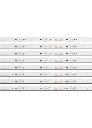 Підсвітка 4c-lb4805-hq4 tot-48d2700-8x5-3030c-v3 4c-lb4805-yhex1 4 tv 48" inch 490mm 5-led 6v 8шт.