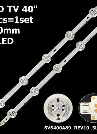 Led підсвітка 40" sus400a89-rev10-5led-140124 1 планка