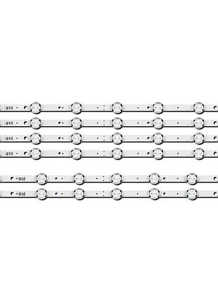 Led підсвітка tv 48" hitachi: 48hk6t64u, 48hk6t64, 48hk6t74, 48hb6t72u vestel: 48hk6t74u, 48ub8300 6 шт.