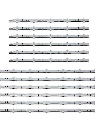 Led підсвітка samsung tv 50" d4ge-500dca-r2 d4ge-500dcb-r2 samsung_2014svs50 3228_l07/r05_rev1.2_140127 12шт.