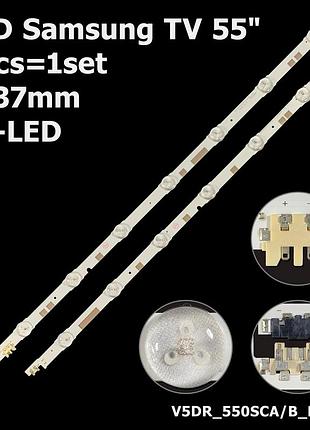 Led підсвітка samsung tv 55" ue55ju6800 ue55ju6850 un55js7200gxzs ue55js7000 ue55ju6870u ua55js7200kxwt 2шт.