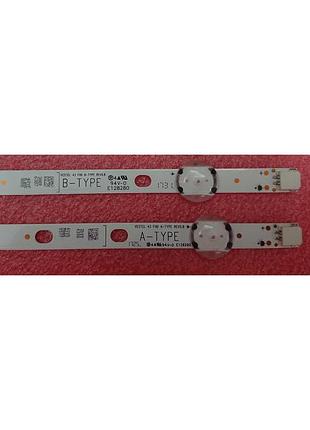 Led підсвітка tv vestel 43 fhd a-type b-type 43inch 4шт./ original