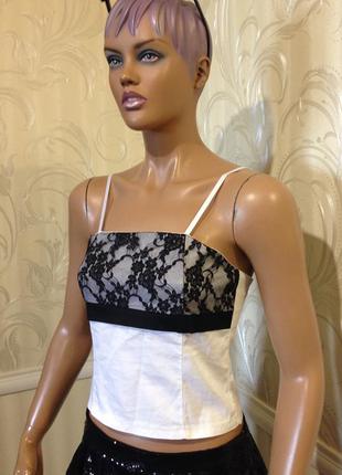 Топ з гіпюрової вставкою, франція, розмір s