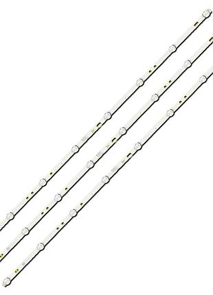 Led підсвітка tv 43" cx43d08-zc52ag-02 4s2p 303cx430040 ms-l3300 v2 led43sa300 3шт.