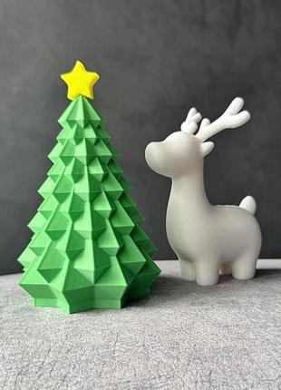 🎄 новогодний декор — ёлка, олень!