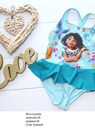 Купальник для дівчинки суцільний