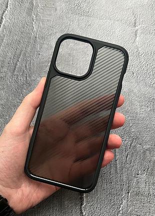 Стильный чехол carbon case для iphone 14