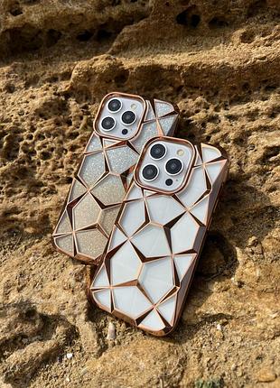 Яскравий чохол з блискітками для iphone(всі моделі) gold- iphone 13 pro