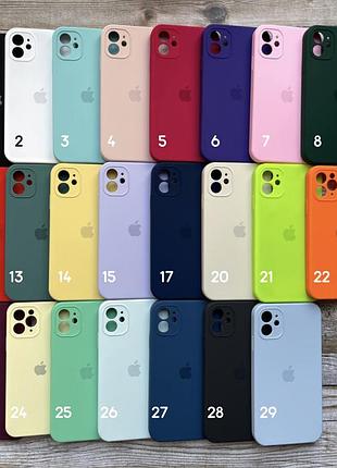Силиконовый чехол silicone case для iphone xr с квадратными рамками и защитой камеры— 25