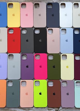 Силіконовий чохол silicone case для iphone 12 pro max — безшовний, із закритим низом — 5 lilac