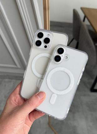 Прозрачный чехол clear case magsafe для iphone 11 pro