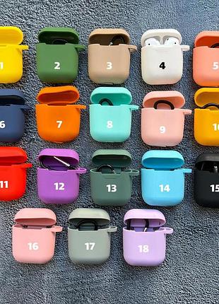 Чехол silicone case new for airpods 1/2 - 14