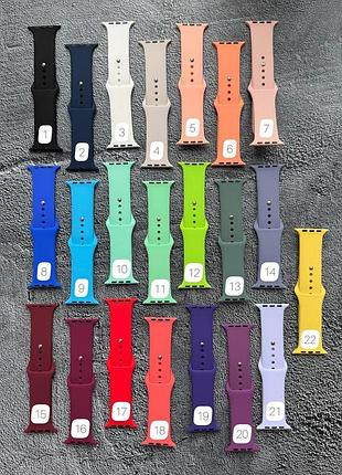 Силиконовый ремешок для apple watch 42/44/45/46/49 мм — s/m (длина 20 см) 16