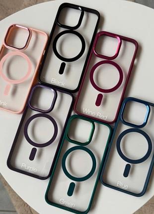 Magsafe crystal case для iphone | прозрачный магнитный чехол для iphone 11