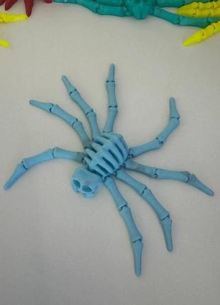 🕷️ разноцветные яркие пауки-антистресс (подвижные лапки, 20 см) светло-голубой