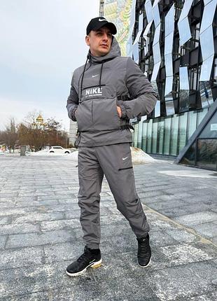 Комплект вітровка і штани карго костюм nike