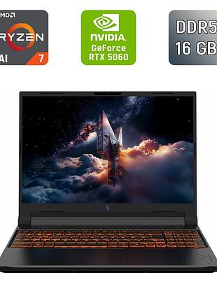 Игровой ноутбук acer nitro anv 16-61 / 16" (1920x1200) ips / amd ryzen ai 7 350 (8 (16) ядер по 2.0 - 5.0 ghz) / 16 gb ddr5 / 1000