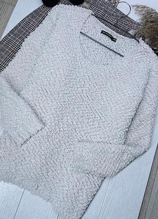 В’язаний джемпер s m джемпер весняний бежевий джемпер