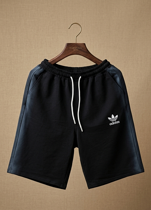 Брендові довгі  чорні трикотажні шорти  бридж на  підлітків adidas р140,146,152,158,164,170
 на 10,11,12,13,14,15,16 років