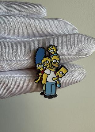 Пін значок металевий брошка сім’я сімпсонів (homer, marge, bart, lisa, maggie – the simpsons / сімпсони)