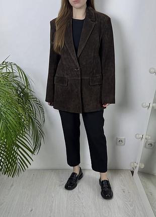 Піджак zara натуральна замша