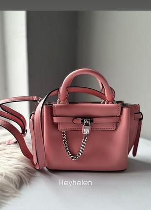 Сумка michael kors hamilton legacy micro leather shoulder bag with belt