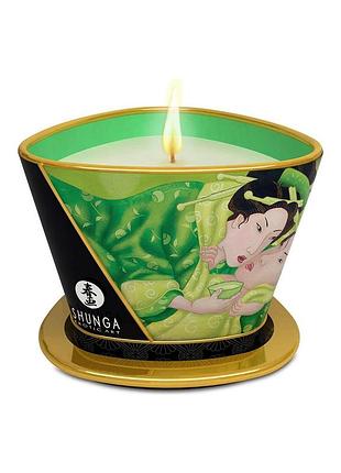 Массажная свеча shunga massage candle – exotic green tea (170 мл) с афродизиаками