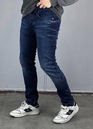 G star raw 3301 slim jeans джинси штаны джинсы штани брюки слим фит деним одяг одежда классические прямые зауженые ж стар рав супер узкие синие 660