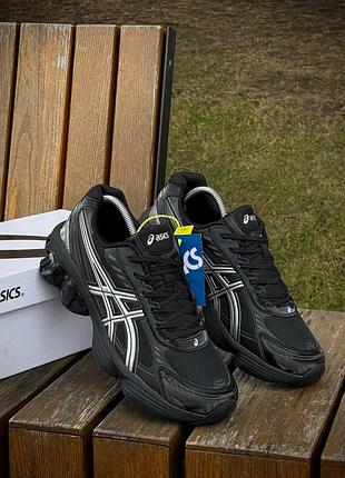 Кроссовки asics gel-kinetic fluent натуральная кожа мужские черные