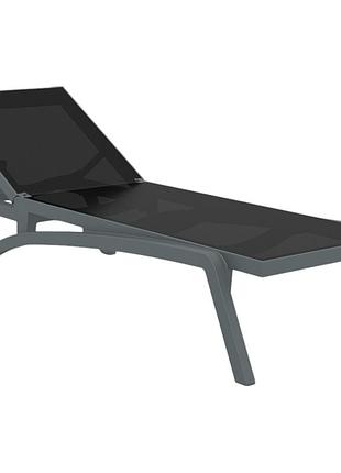 Шезлонг siesta pacific dark grey black