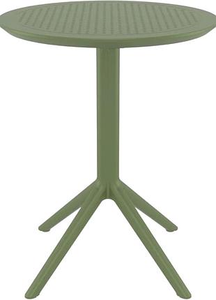 Стіл круглий siesta sky folding table 60 olive green