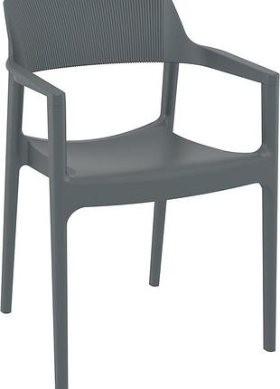 Стілець siesta tulum armchair dark grey