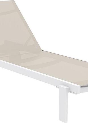 Шезлонг siesta casablanca white taupe