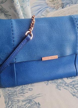 Ted baker / cross-body bag / синяя сумка / кросс-боди / 
cross-body bag tad baker / кожаная сумка / кросс боди кожаная сумка