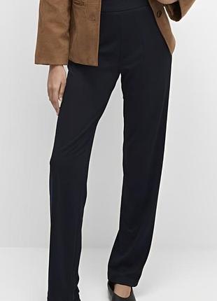 Трикотажные стрейчевые штаны брюки без молнии marks & spenser 💜❄️💜