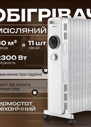 Масляный обогреватель электрический радиатор отопления 11 ребер электрообогреватель для дома квартиры в спальню детскую офис