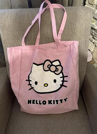 Летний шопер , hello kitty, оригинал!